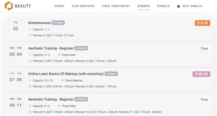 Amelia - Event Calendar Plugin for WordPress