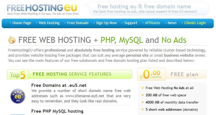 Free Hosting EU