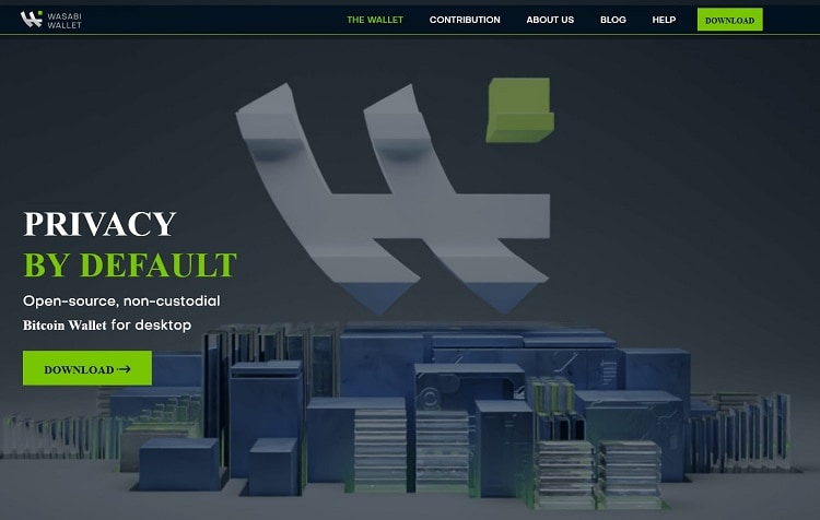 Get a crypto wallet from Wasabi on the Dark Web.