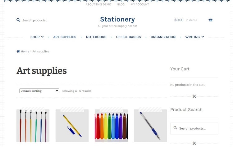 Stationaery - WooCommerce Templates
