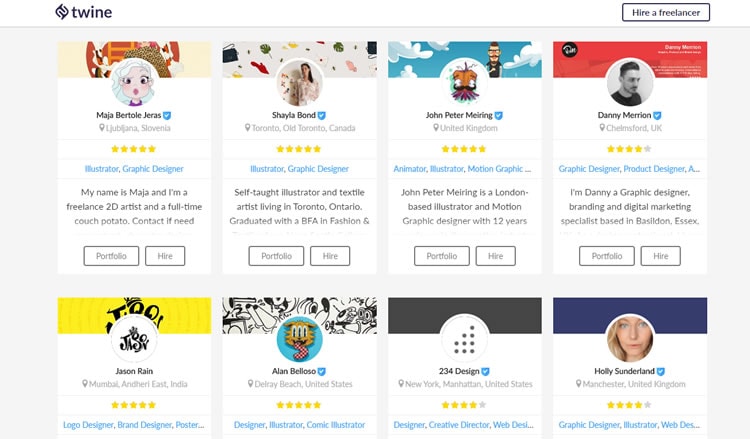 Twine- platform for freelancers